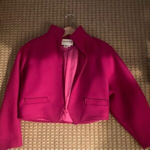 Fuchsia, pink wool bolero jacket